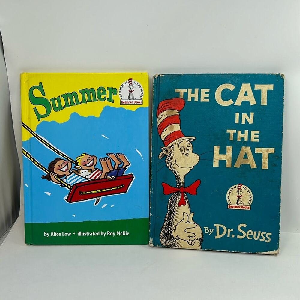 Dr. Seuss Set of 2 Hard Cover Books: Cat in the Hat & Summer